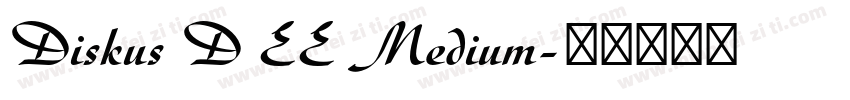 Diskus D EE Medium字体转换